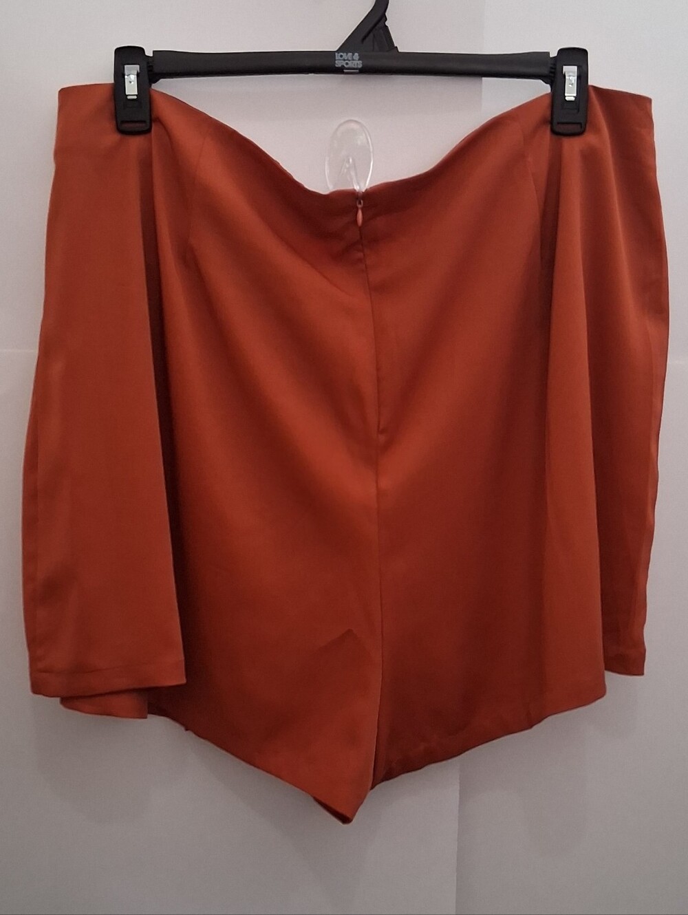 Boohoo Women's Rust Lace-Up High Waist Short Size 18 - Picture 2 of 10